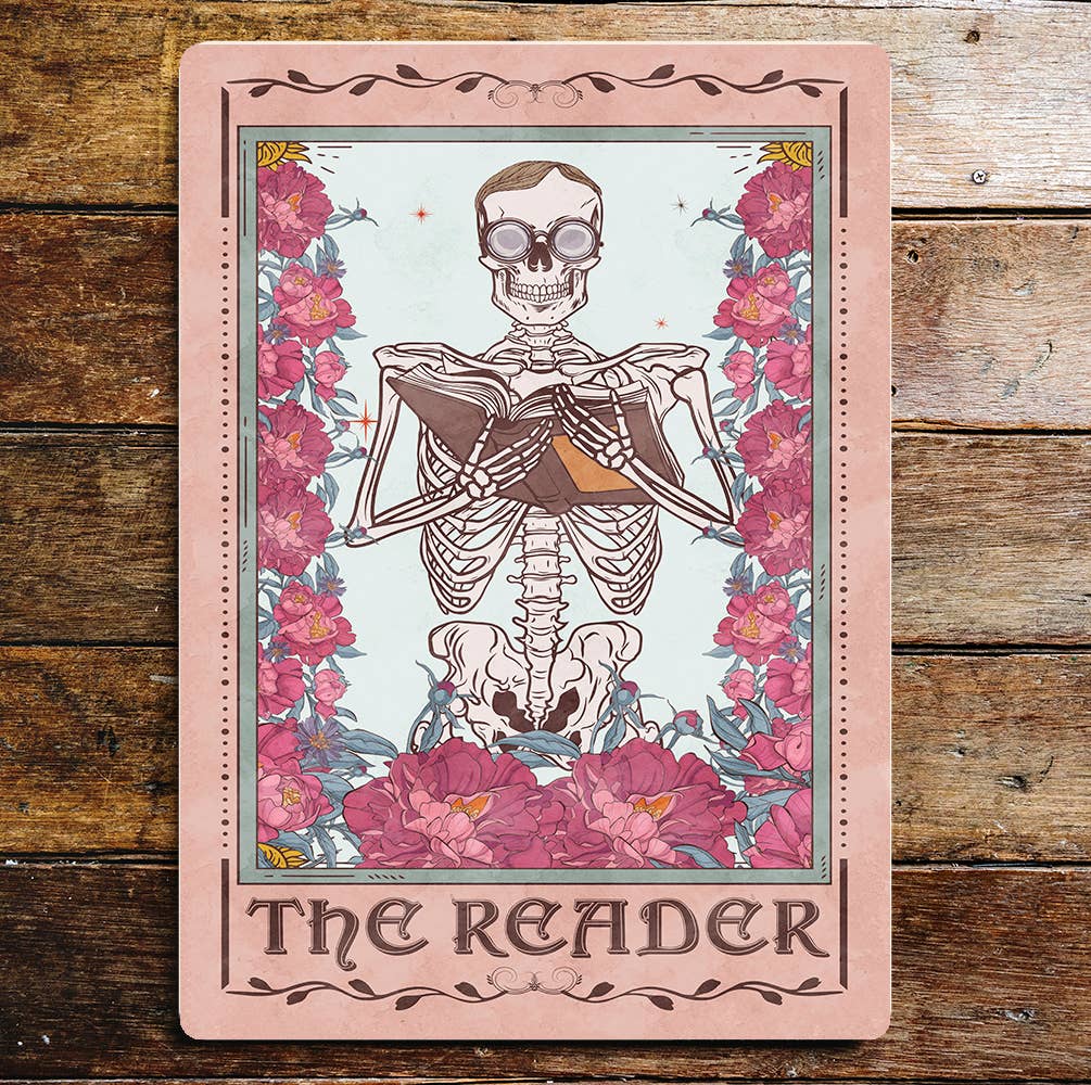 The Reader Tarot Spiritual Art Metal Sign Plaque