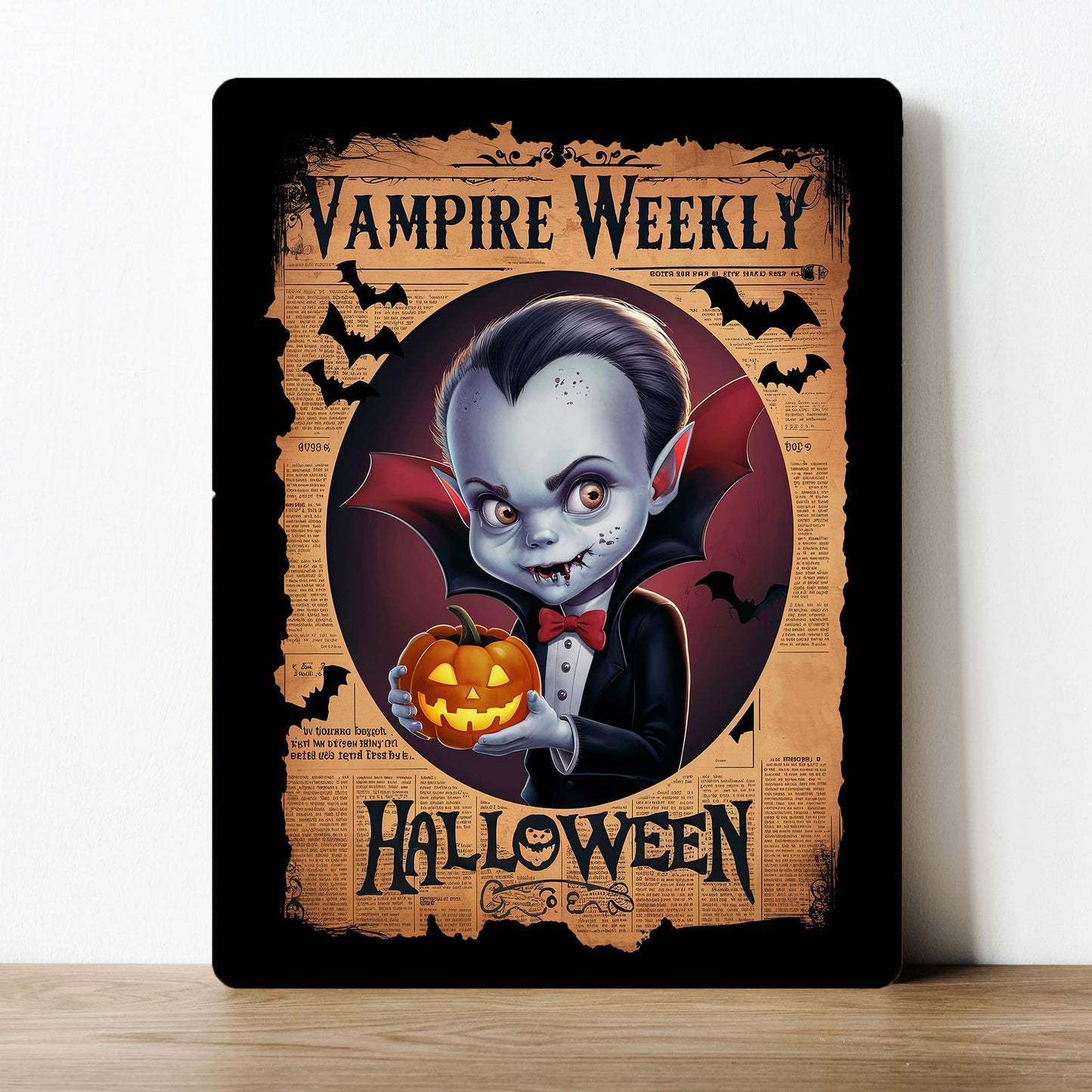 Vampire Weekly Halloween Horror Scary | Metal Sign Plaque