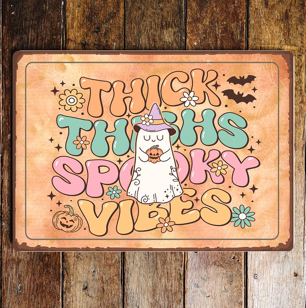 Halloween Vibes Art | Metal Sign Plaque