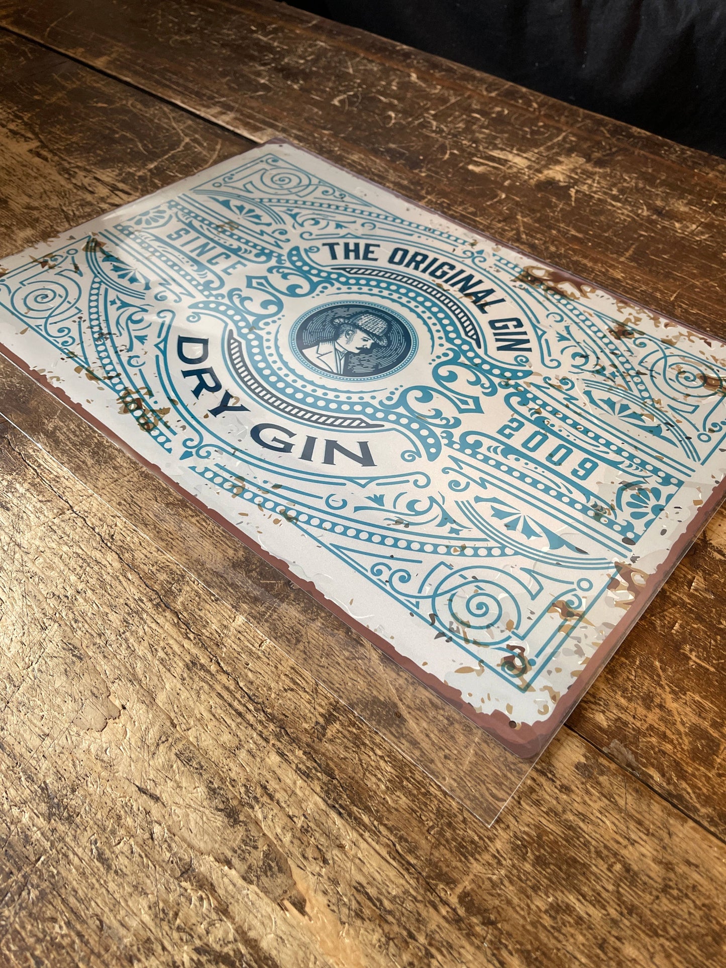 The Original Dry Gin Metal Vintage Wall Sign