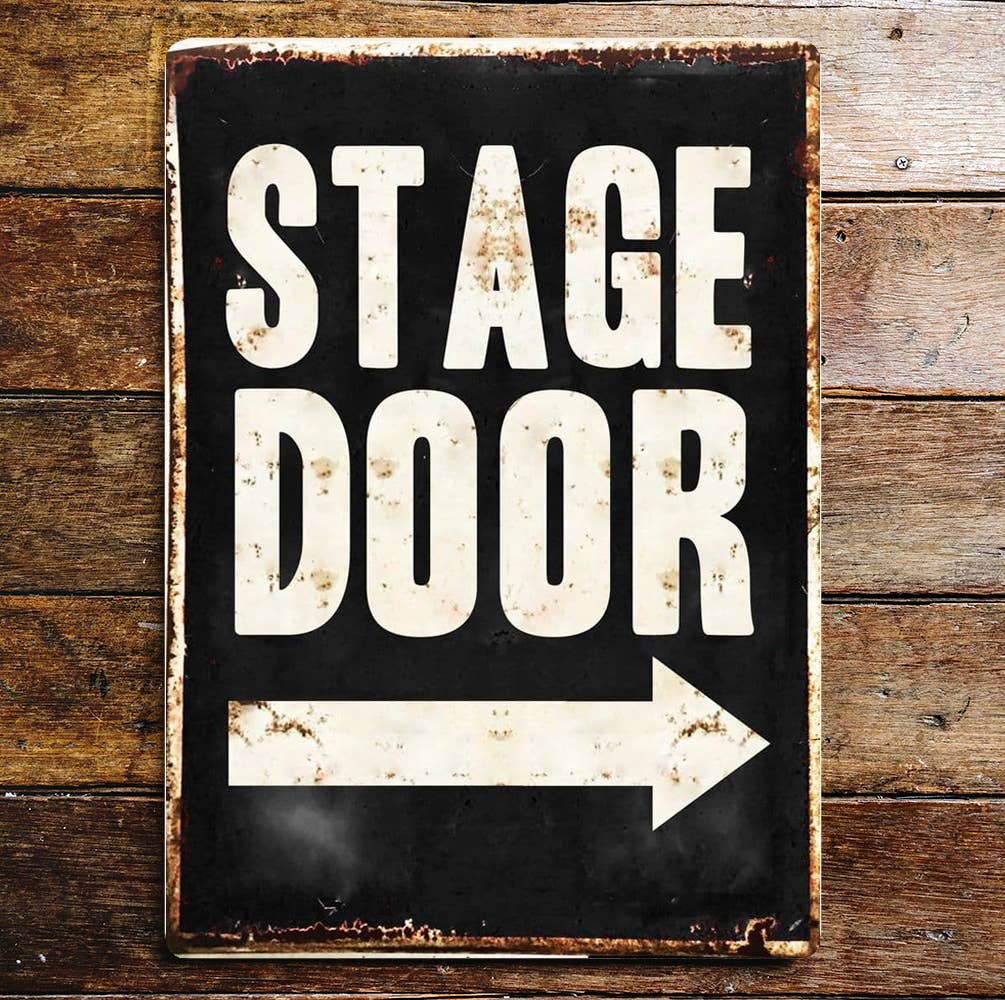 Stage Door Metal Advertising Wall Sign