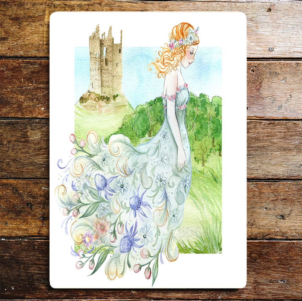 Sea Life Flower Girl Dress Castle Fields Metal Sign Plaque