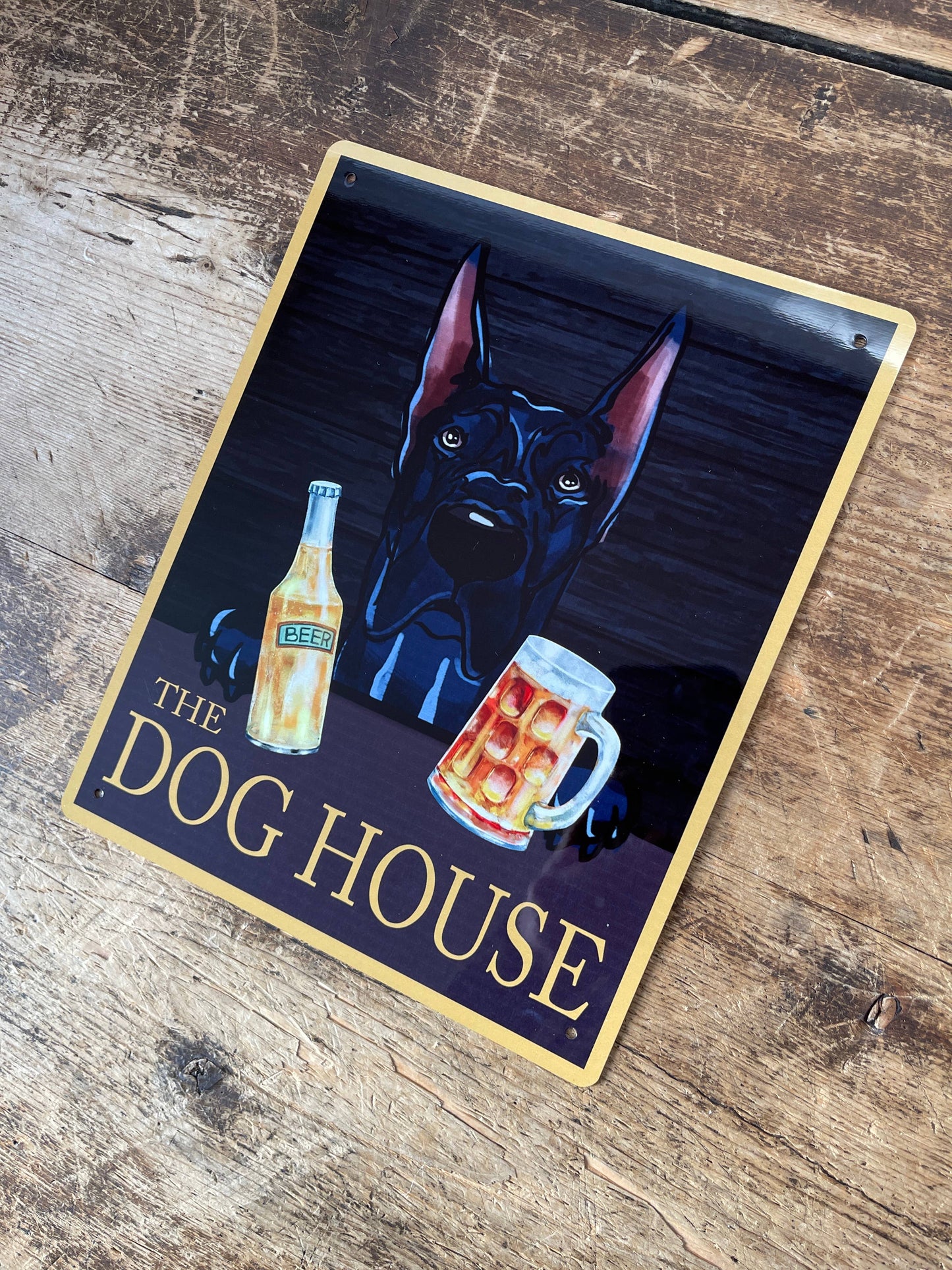 THE DOG HOUSE ANY DOG pub bar Custom Metal Sign