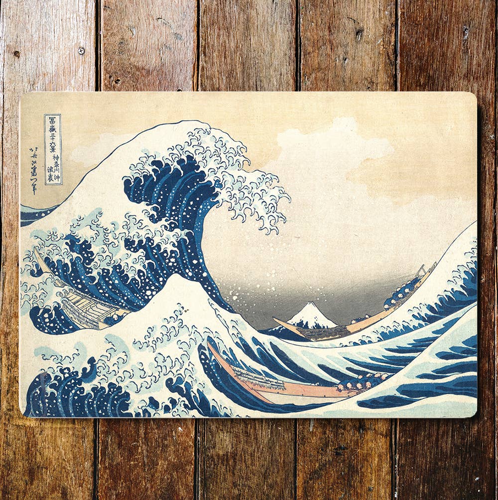 The High Waves Sea Boats Metal Sign Plaque