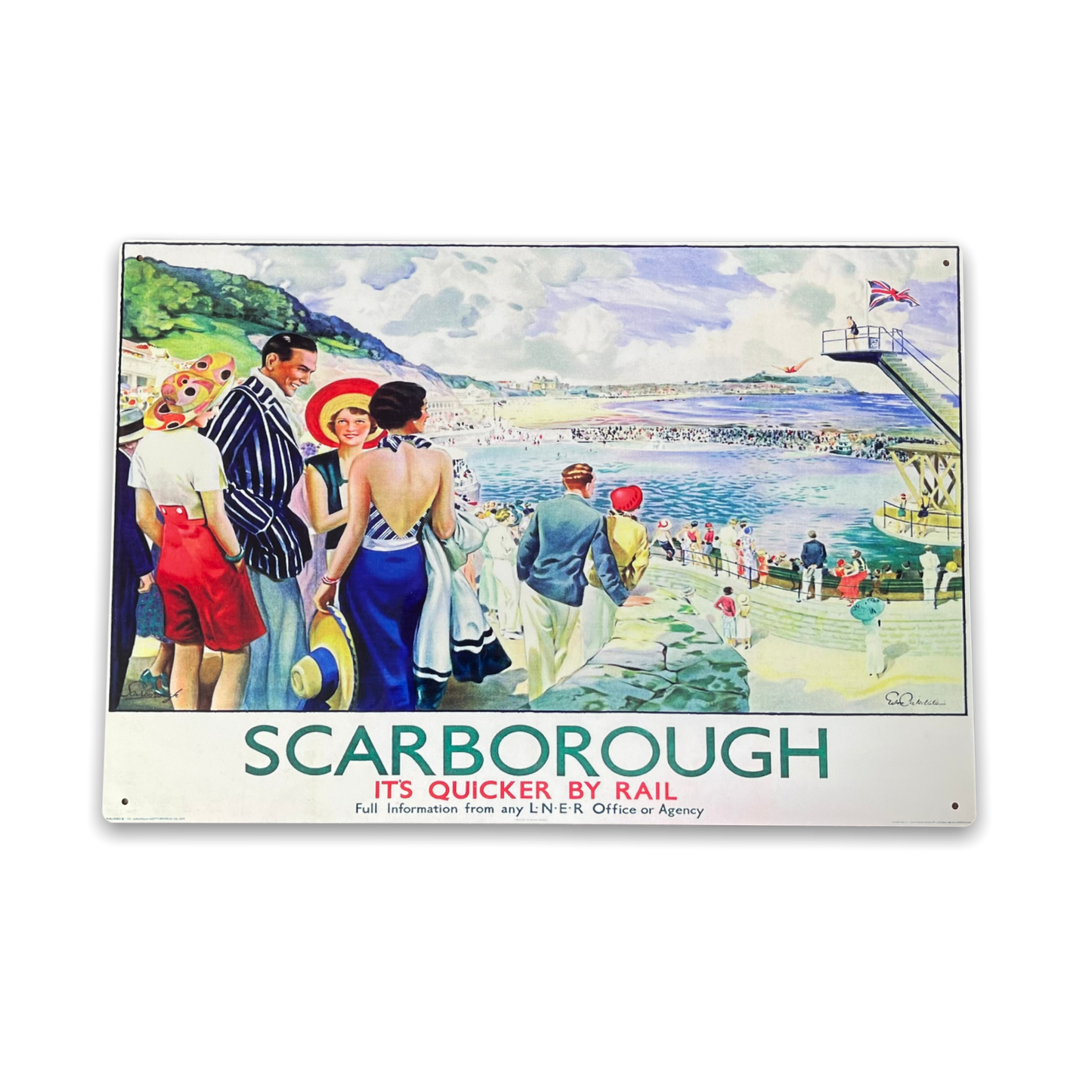 Scarborough Britsish Railways Metal Sign