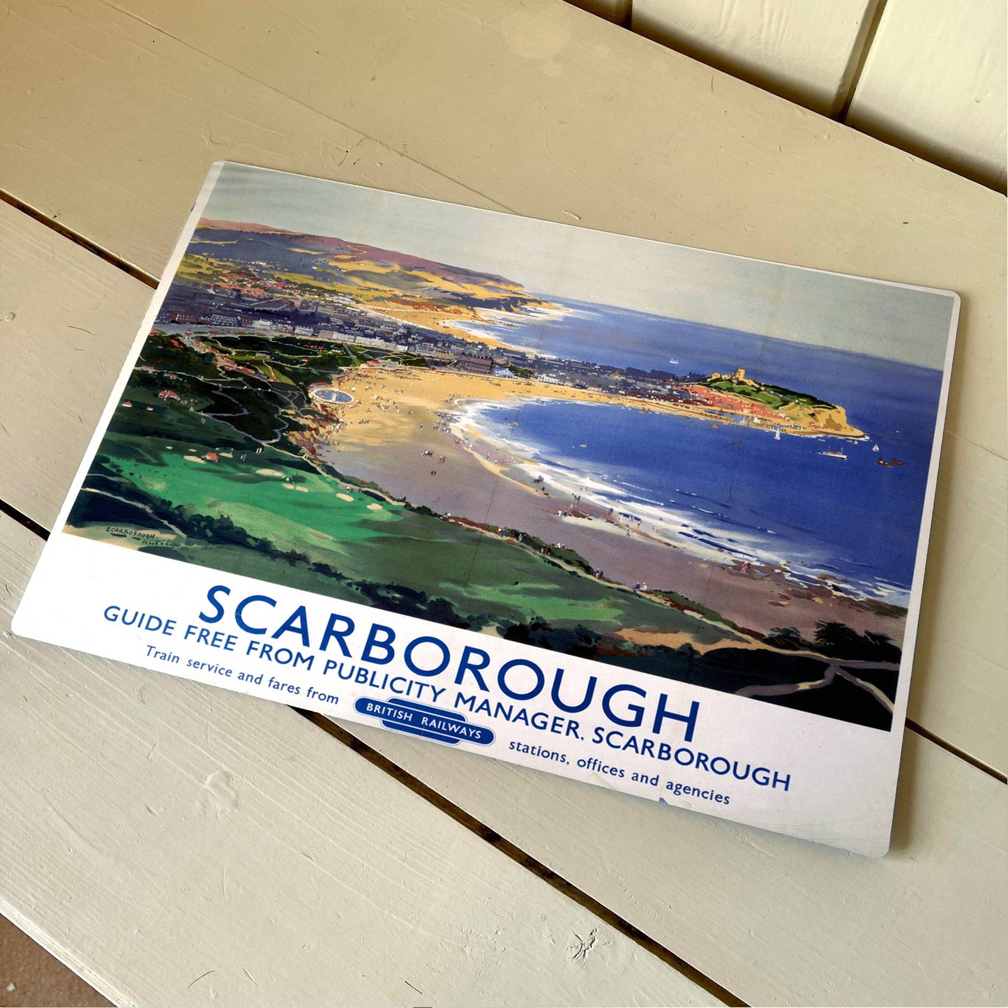 Scarborough Rail Britsish Railways Metal Wall Sign