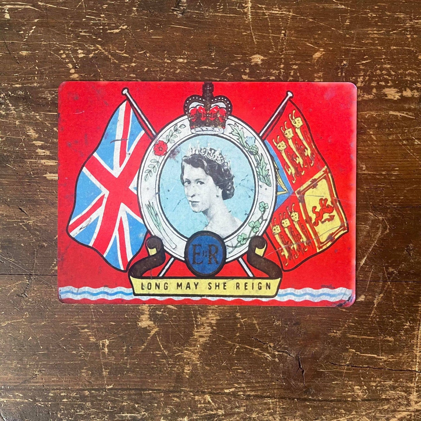 Oxo Cube Queen Elizabeth II Long May She Reign | Metal Sign