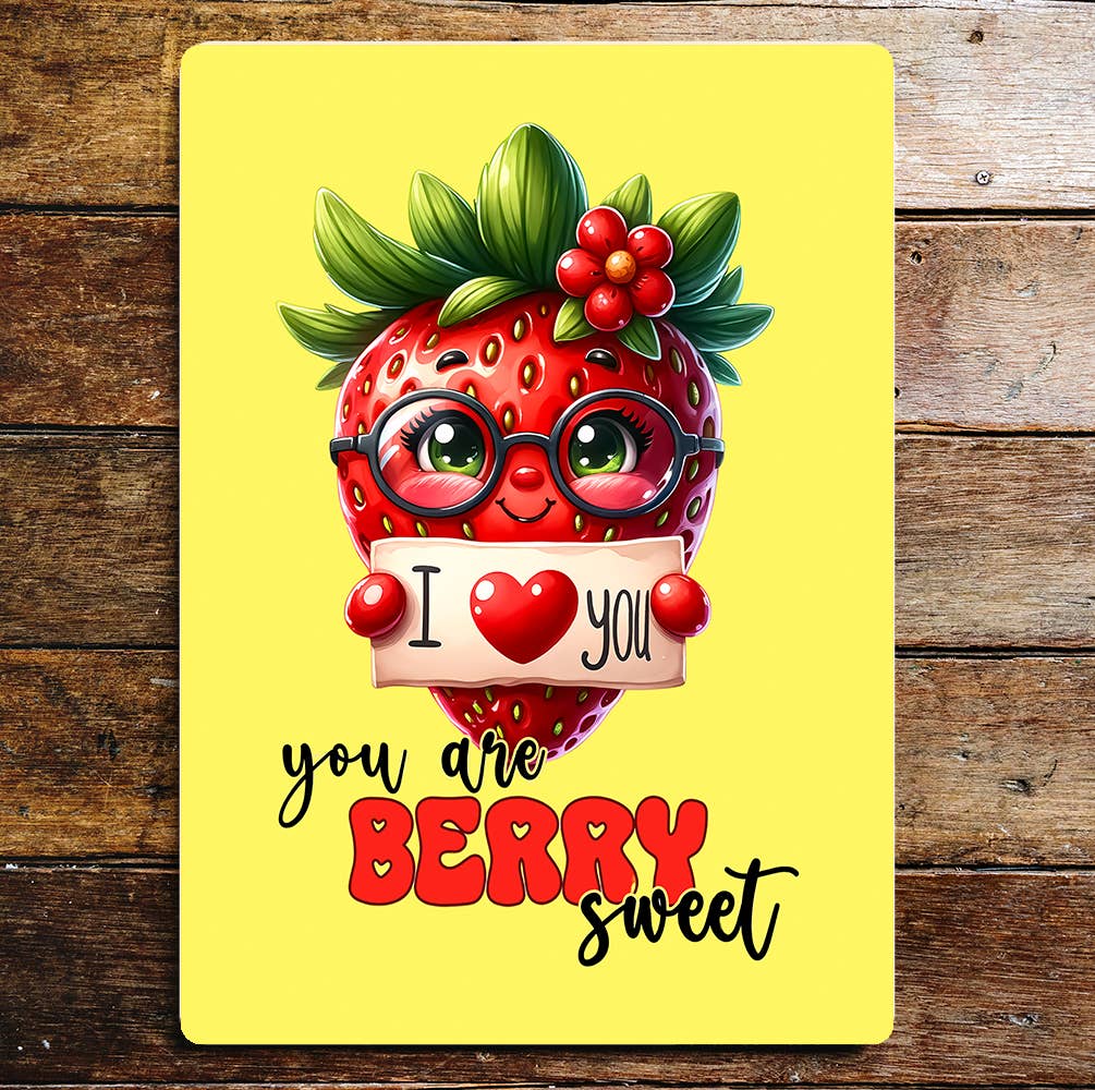 You're Berry Sweet I Love You | Valentine| Metal Sign Plaque