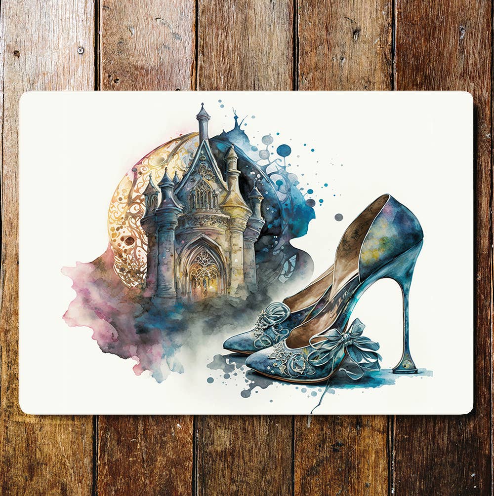 Shoe sketch majestic heels enchanted Metal Sign plaque