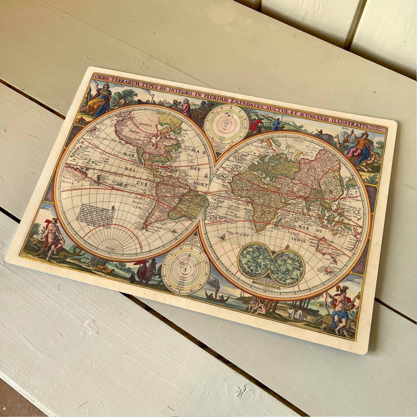 World Map Vintage | Metal Travel Wall Sign