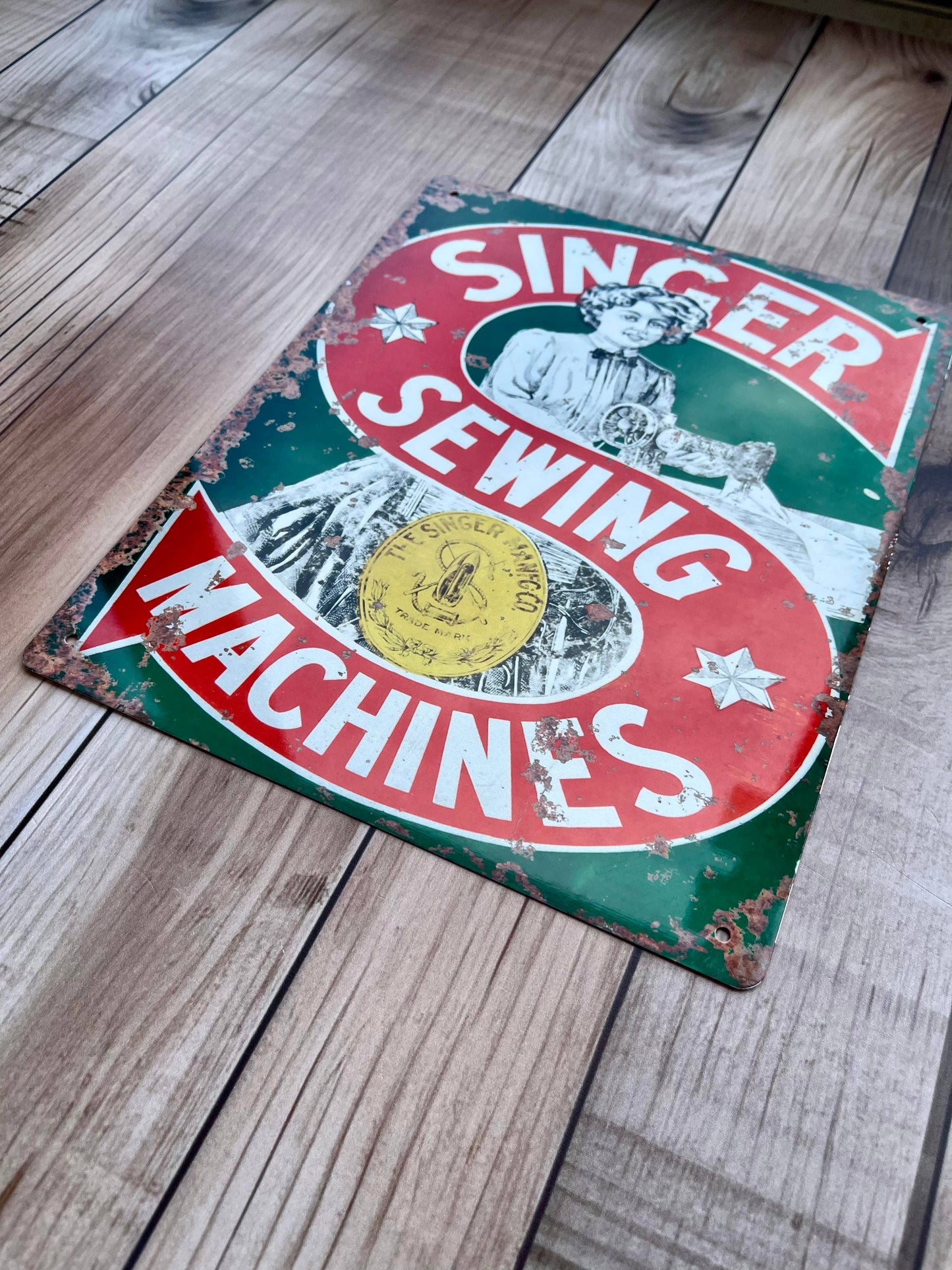 Genuine Singer Sewing Machine S | Metal Sign