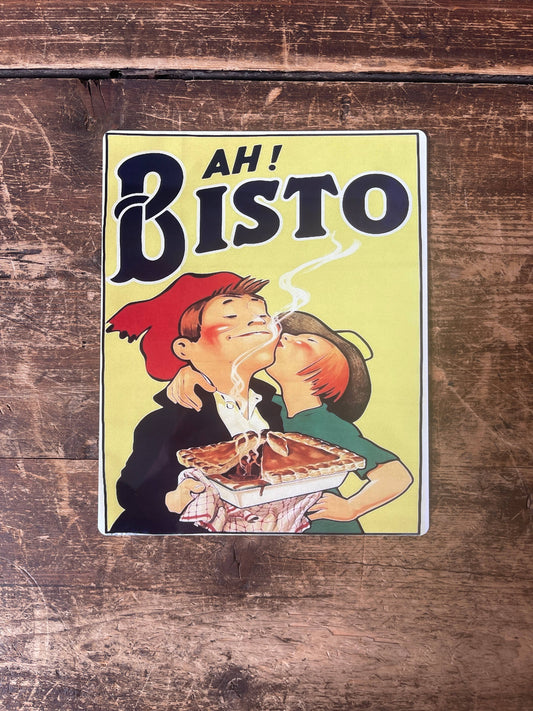 Ah Bisto | Metal Advertising Wall Sign