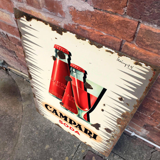 Campari soda | Metal Advertising Wall Sign