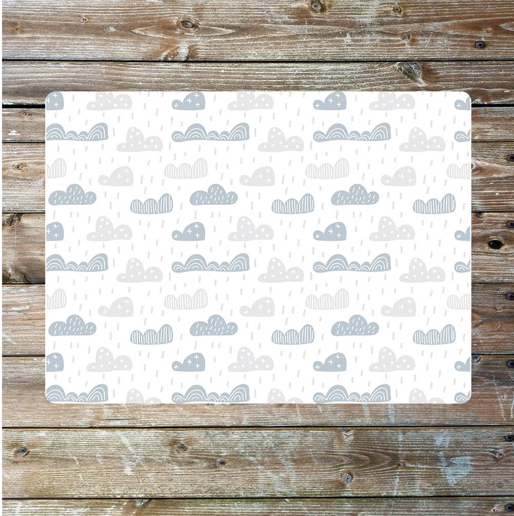 Rain clouds art Metal Sign Plaque