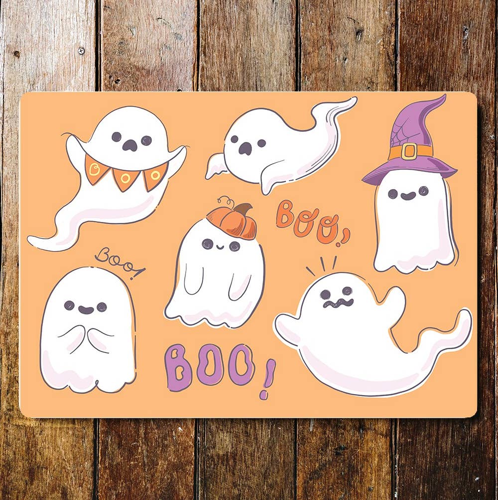 Halloween Ghost Art | Metal Sign Plaque