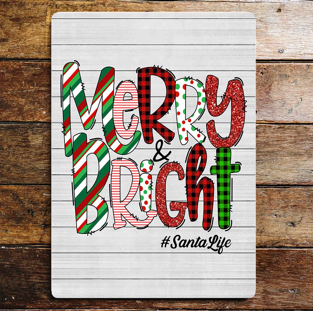 Merry & Bright Christmas | Metal Wall Sign (Copy)