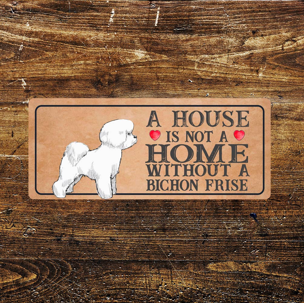 bichon frise Dog | Metal Sign Plaque