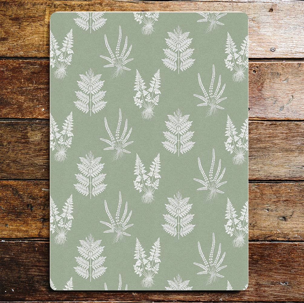 Ferns And Leaves Pattern | Metal Sign Plaque (Copy)