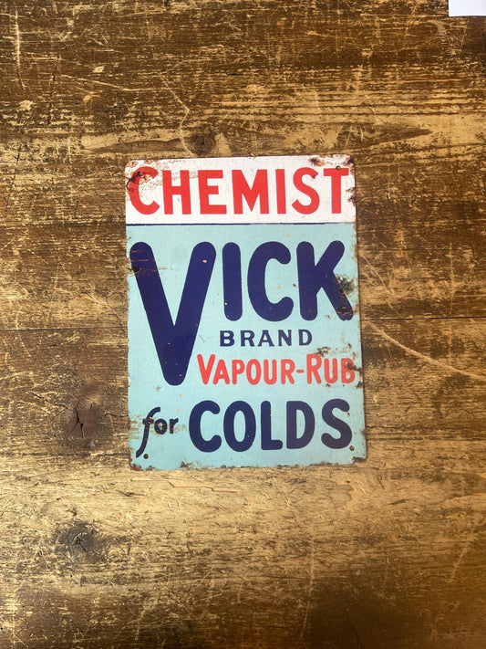 Chemist Vick For Colds | Metal Sign Plaque