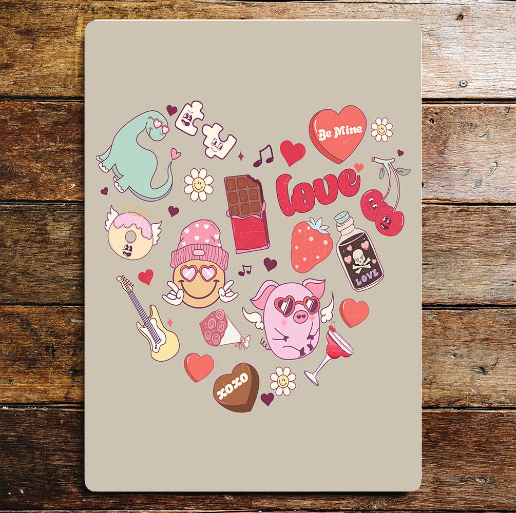 Valentines Things Heart | Metal Sign Plaque