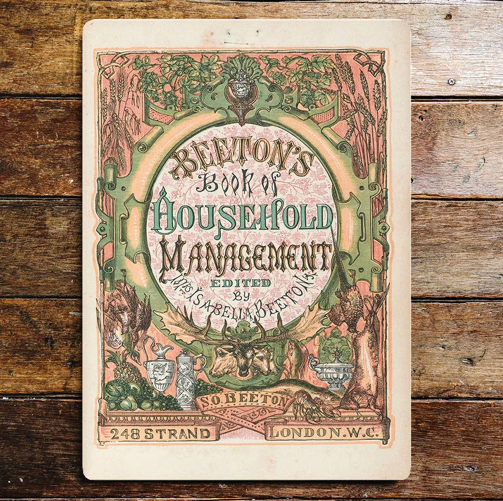 Beeton's Book Of Household | Metal Wall Sign Plaque