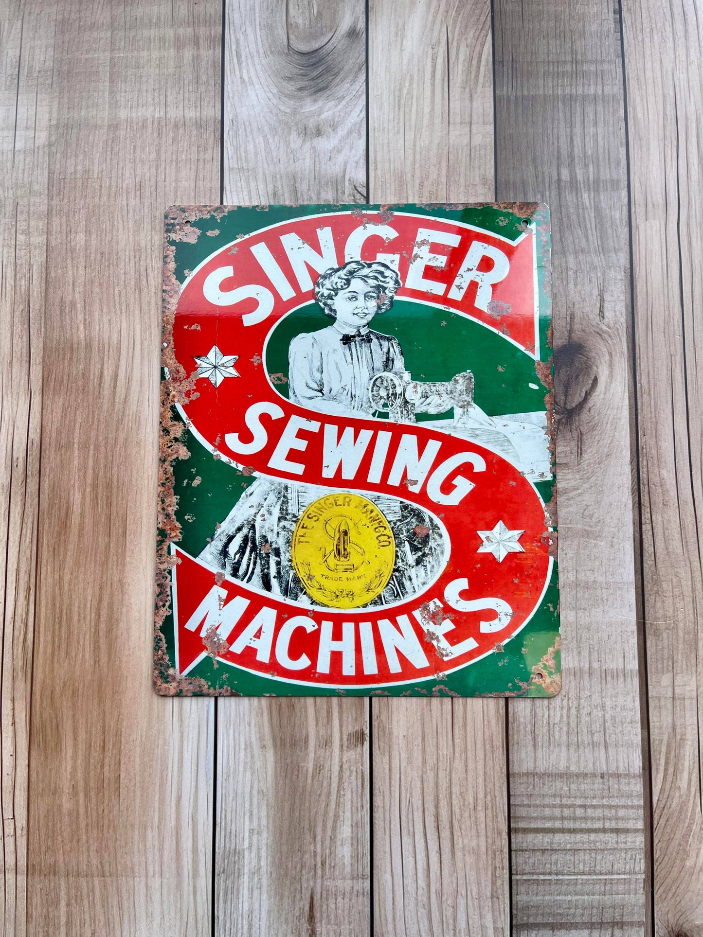 Genuine Singer Sewing Machine S | Metal Sign