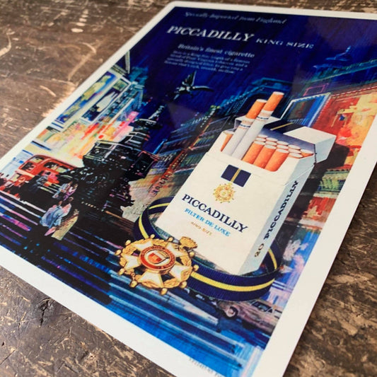 Piccadilly King Size Cigarette Metal Wall Sign