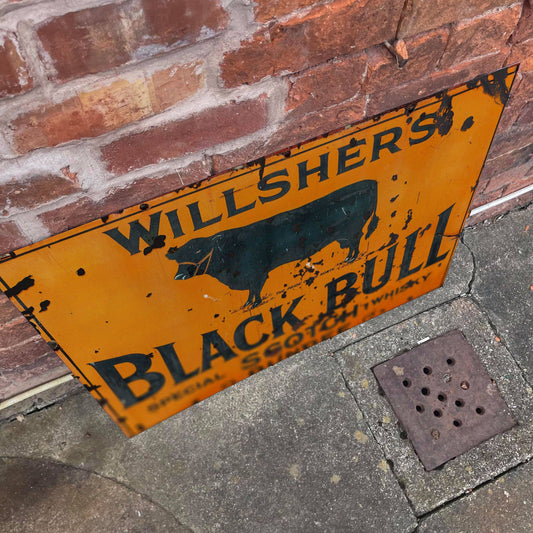 Black Bull Scotch Farmhouse | Metal Advertising Wall Sign