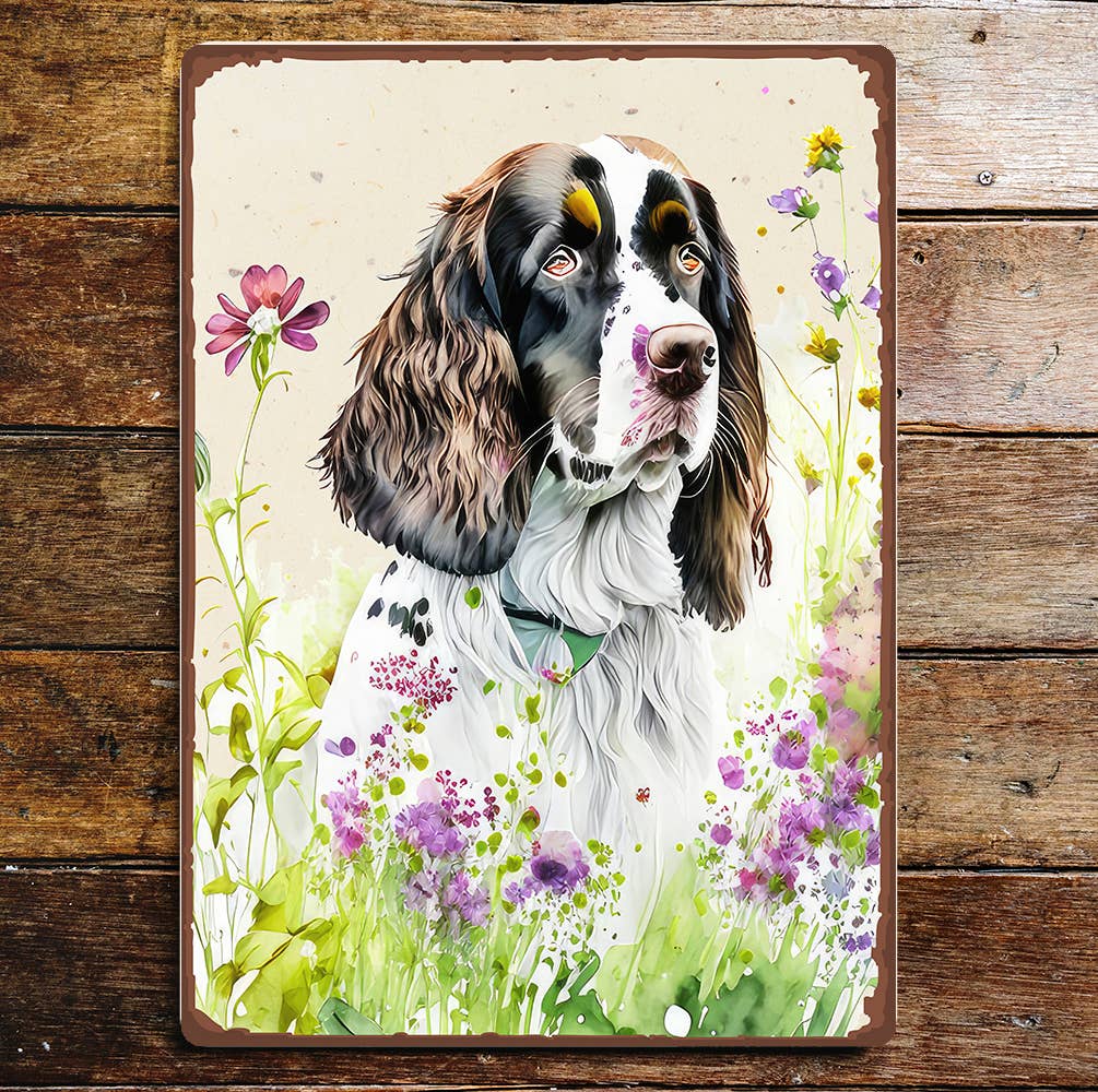 English Springer Spaniel Gun Dog | Metal Sign Plaque