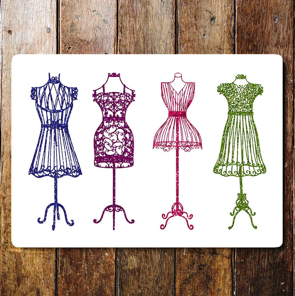 Fashion design dress making wall art | Metal Sign Plaque