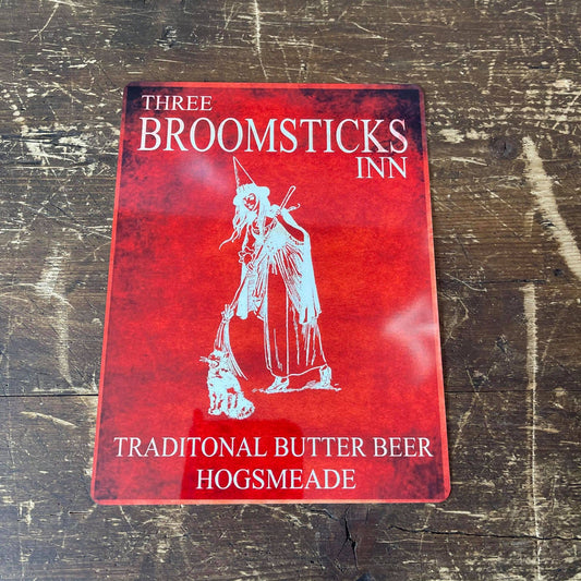 Three broomsticks Inn Harry Potter Metal Sign
