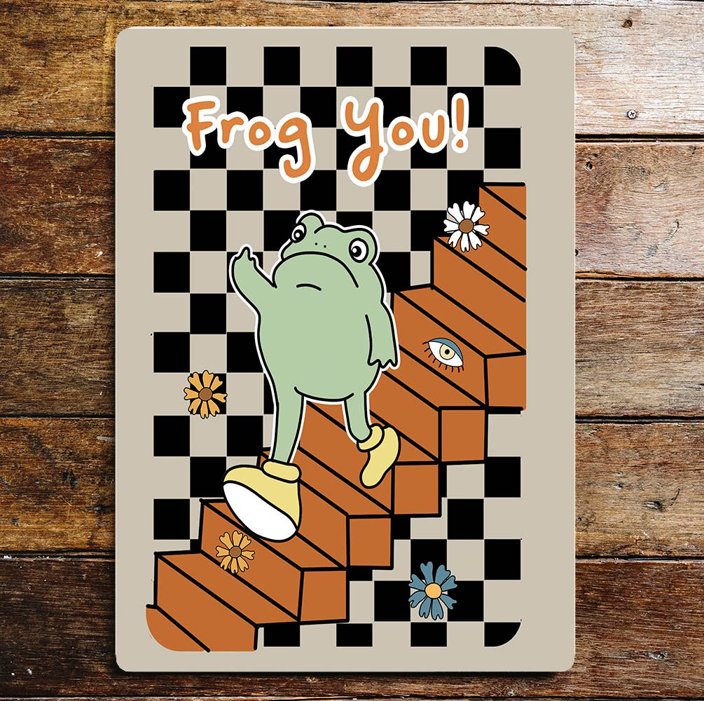 Frog You Funny | Metal Sign Plaque