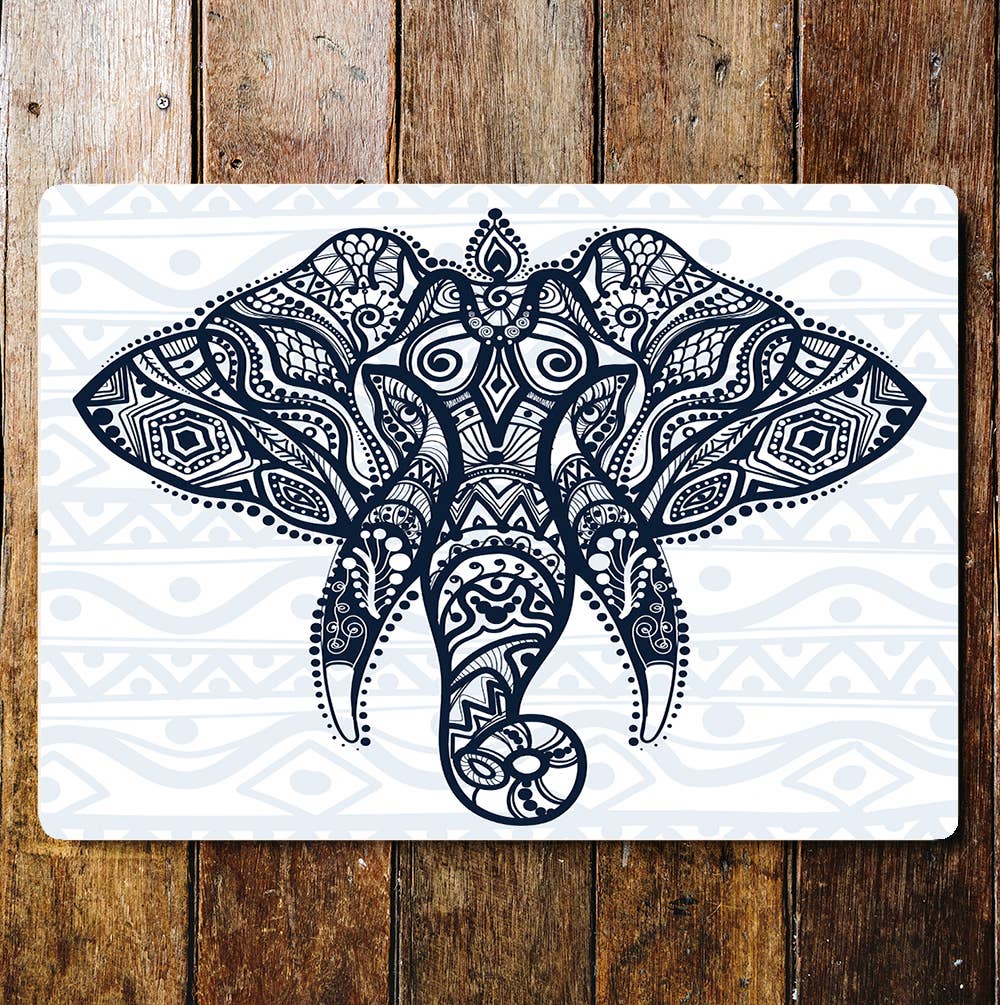 Indian India elephant wall art | Metal Sign Plaque