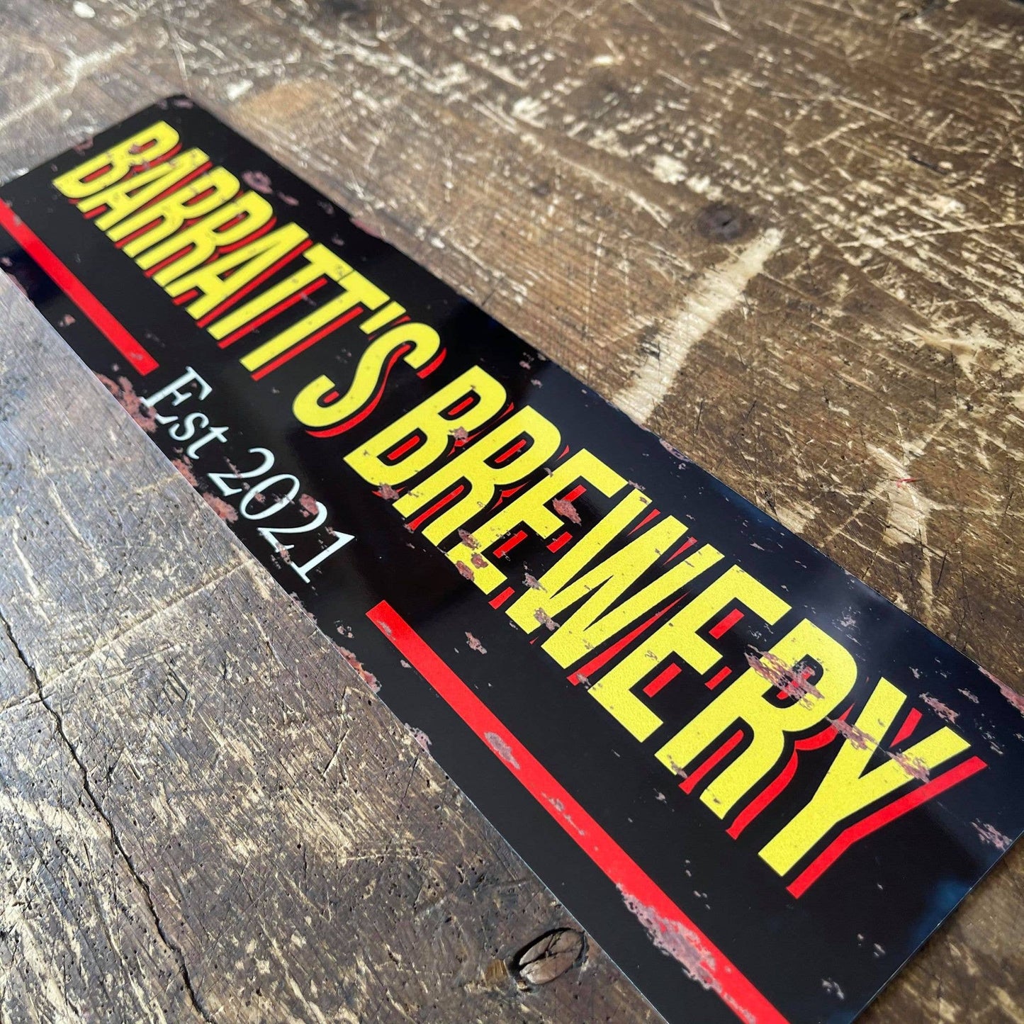 Name Bar Custom Your Any Text Metal Sign Plaque