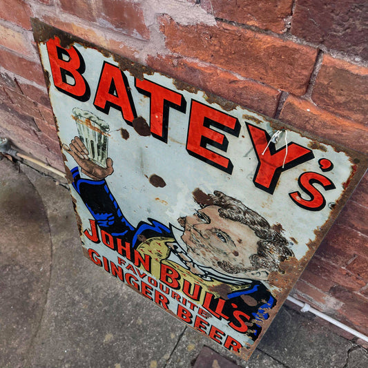 Batey's Ginger Beer | Metal Advertising Wall Sign
