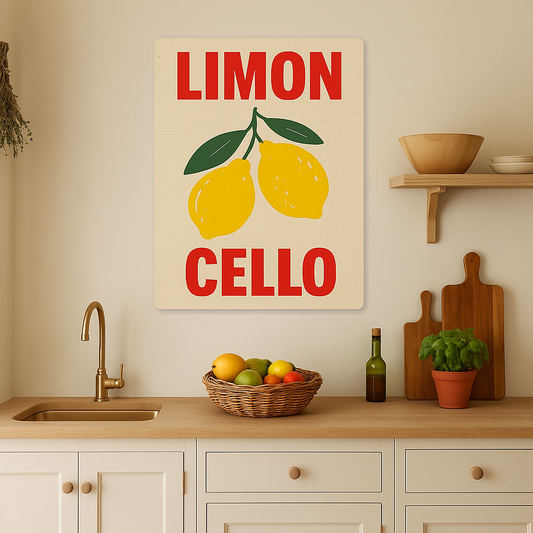 limon cello limoncello Kitchen | Metal Sign Plaque