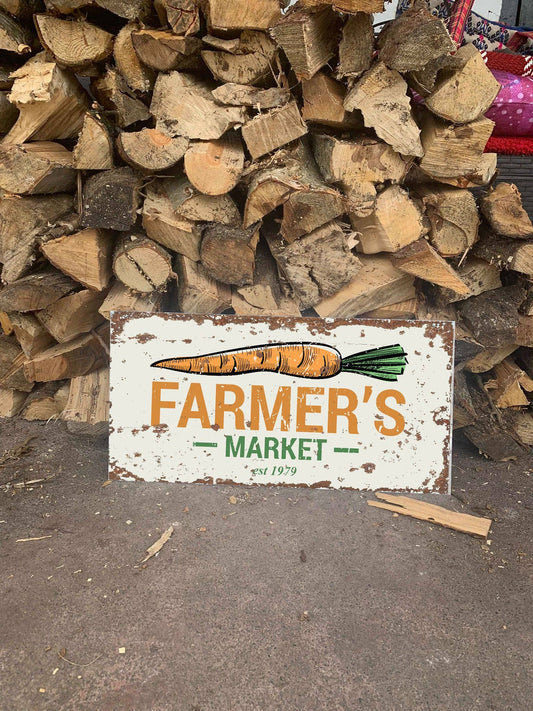Farmers Market | Metal Sign
