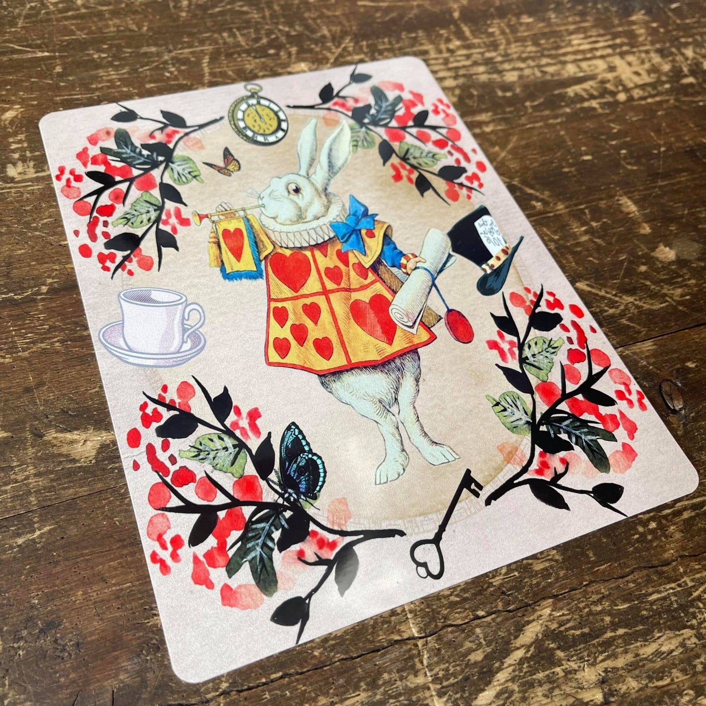 Alice in wonderland, White Rabbit | Metal Sign