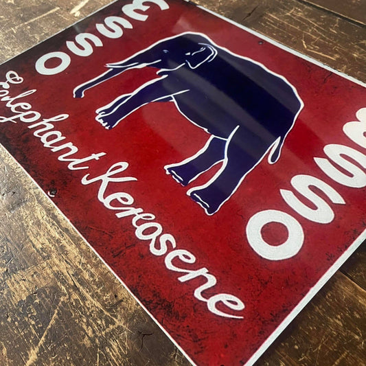 Esso Motor Oil Elephant | Metal Advertising Wall Sign