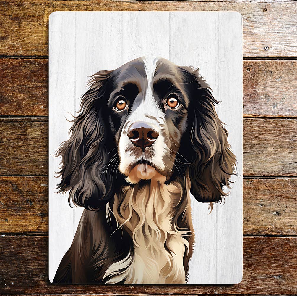 Springer Spaniel working Dog Art Metal Sign Plaque