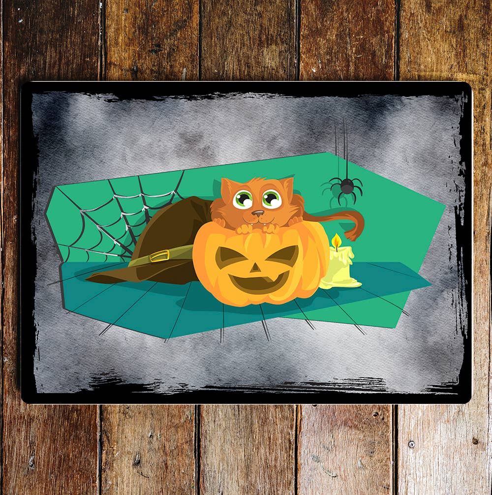 Halloween Notice Art | Metal Sign Plaque