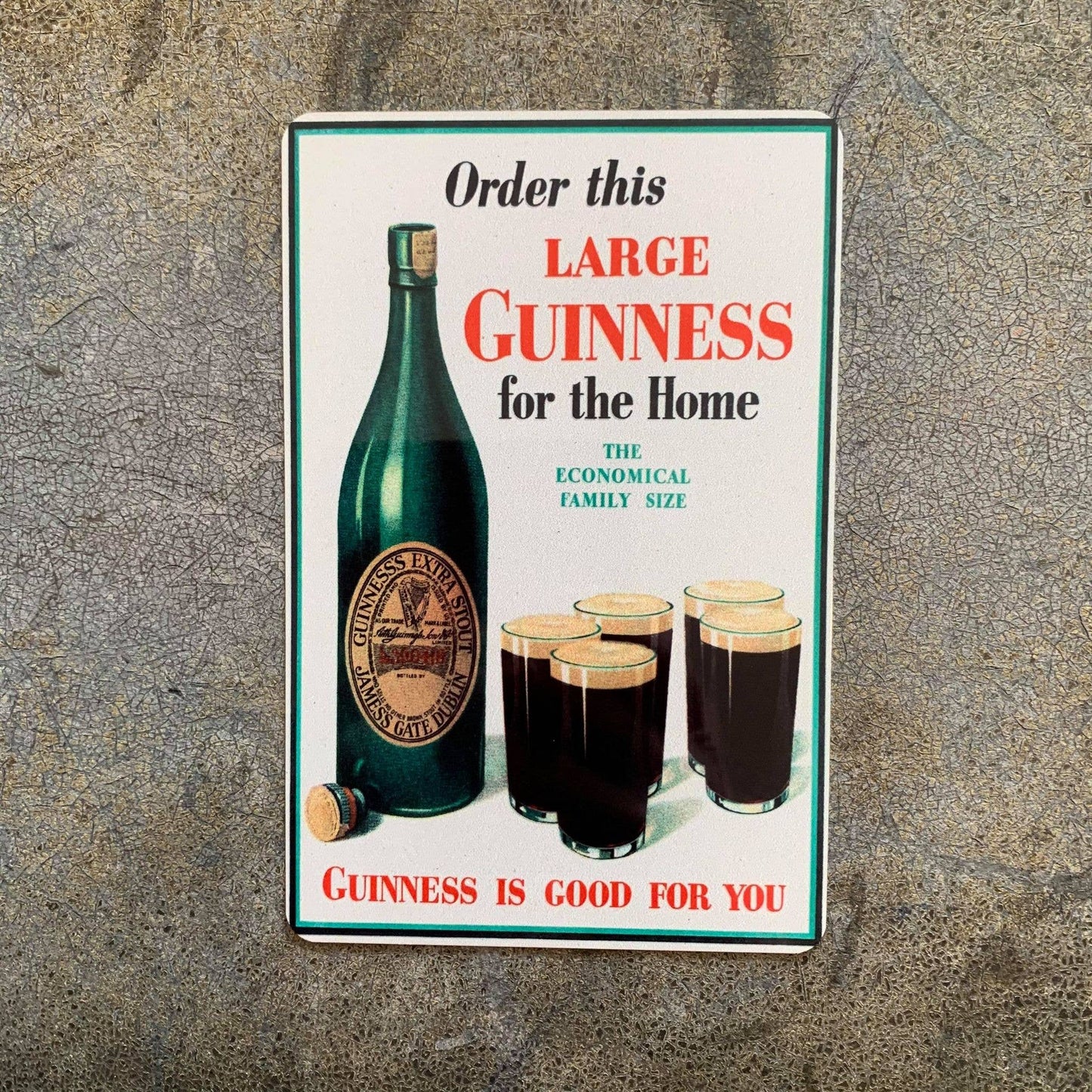 Large Guinness For Home | Metal Wall Sign