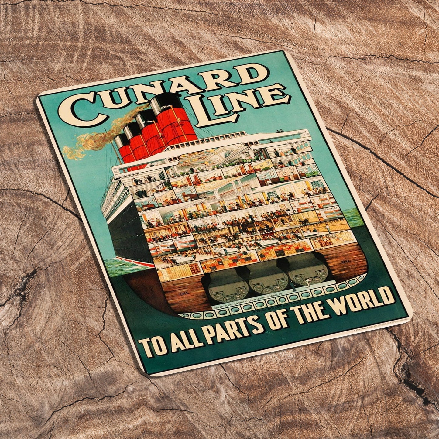 Cunard Line To all Parts Of The World | Metal Sign