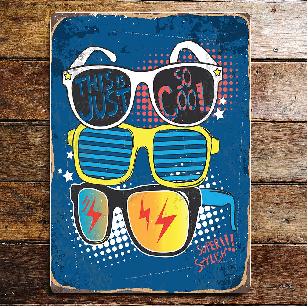 Sunglasses Metal Sign Plaque