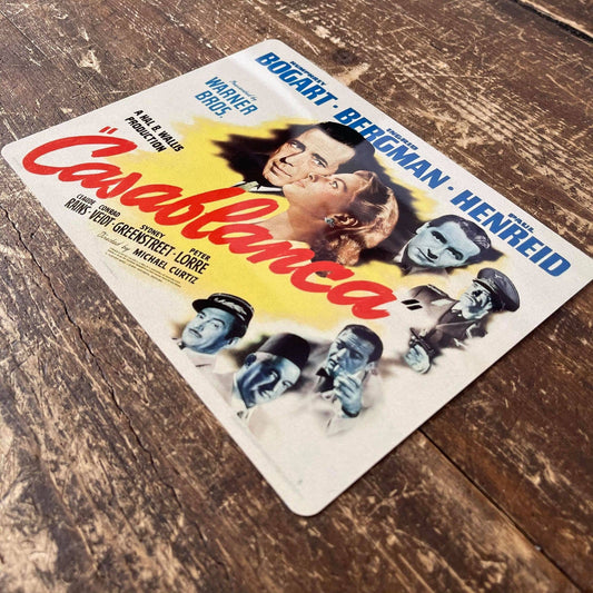 Casablanca | Metal Movie Wall Sign