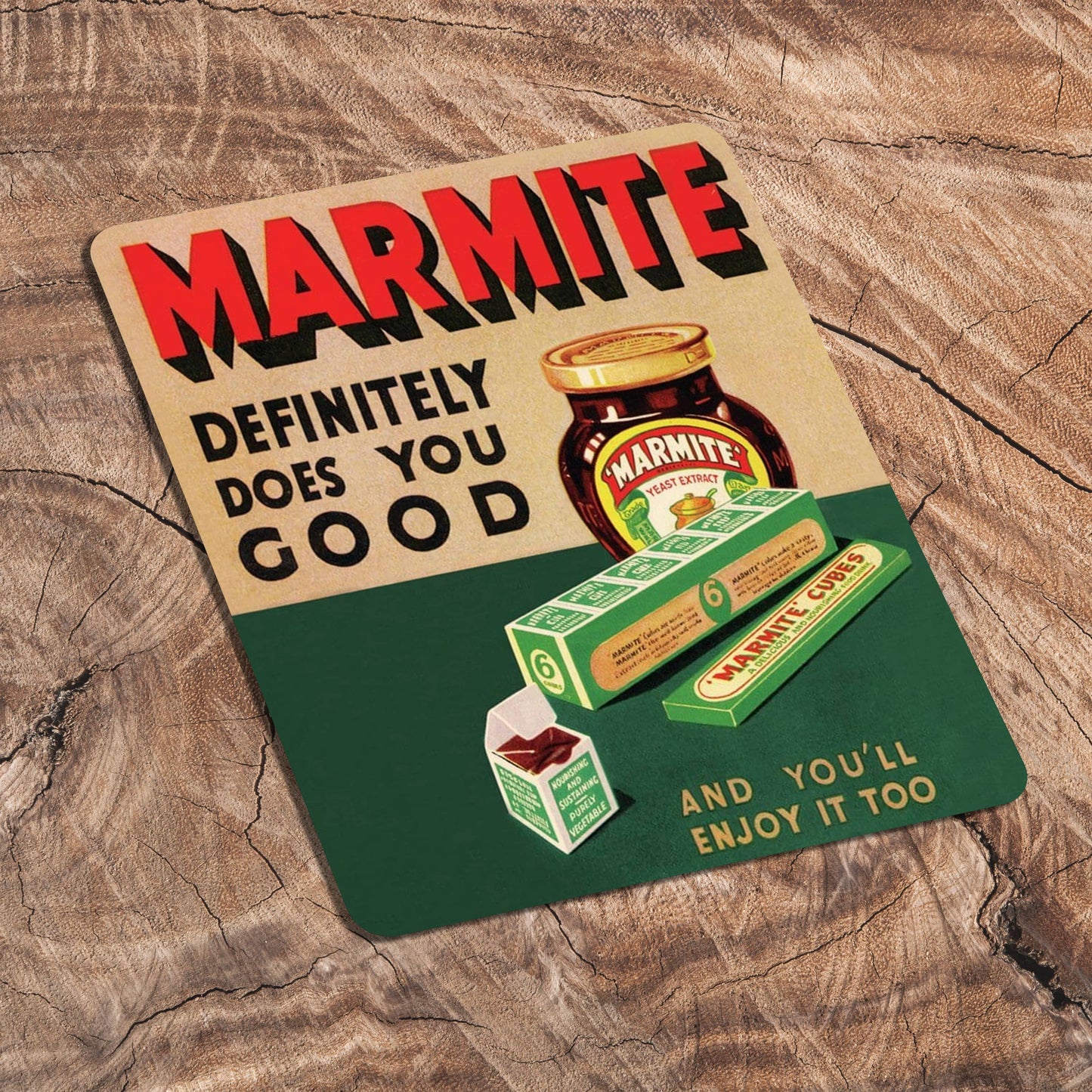 Marmite Definitely Does you good | Metal Sign