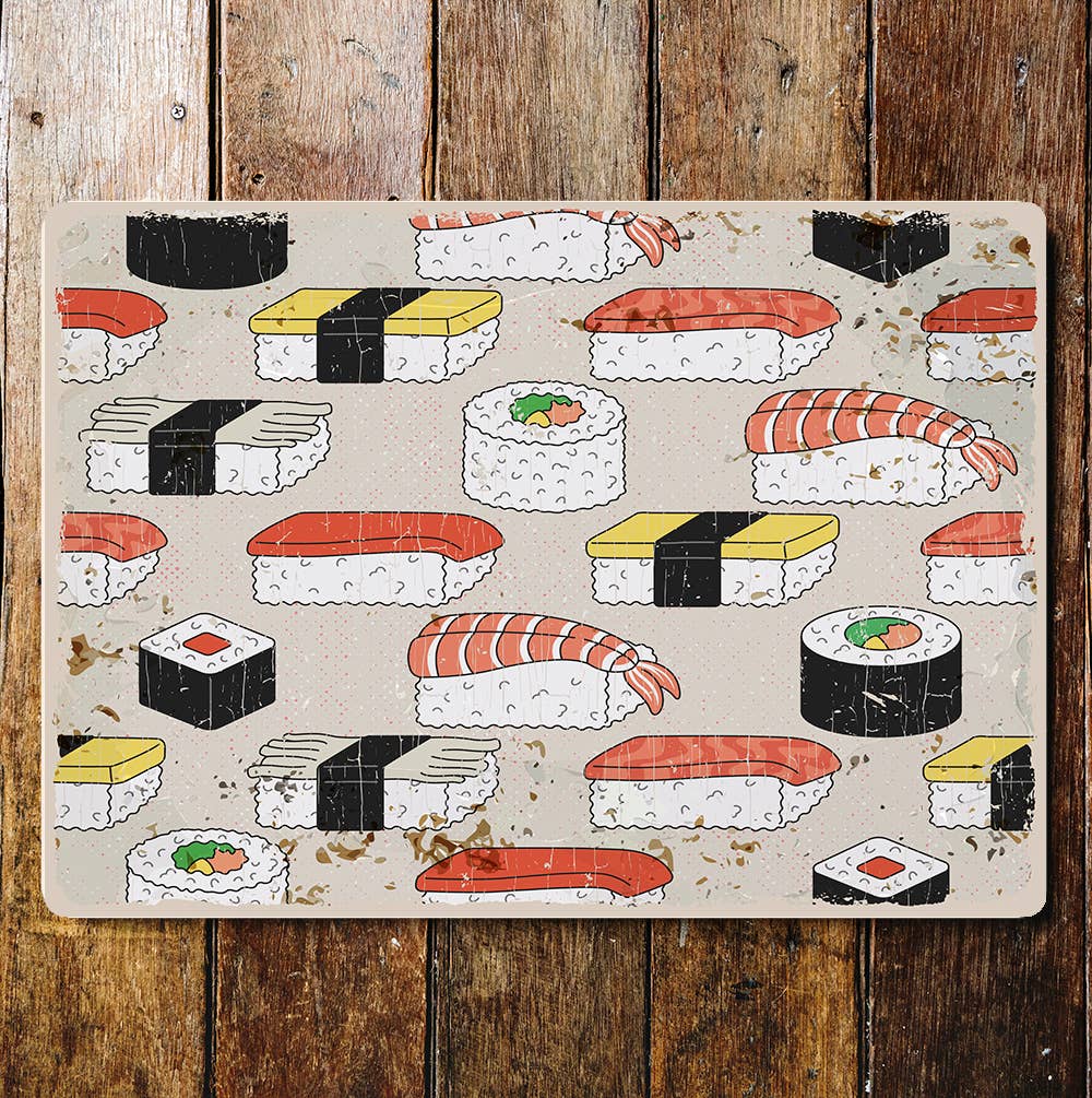Sushi Food Kitchen Metal Wall Sign