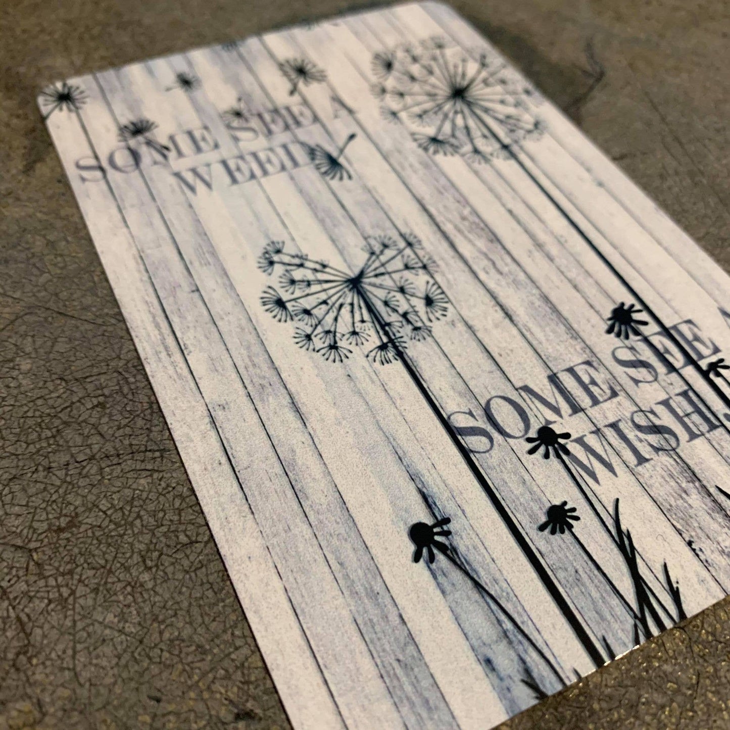Dandelion Some See a wish Weed | Metal Travel Wall Sign