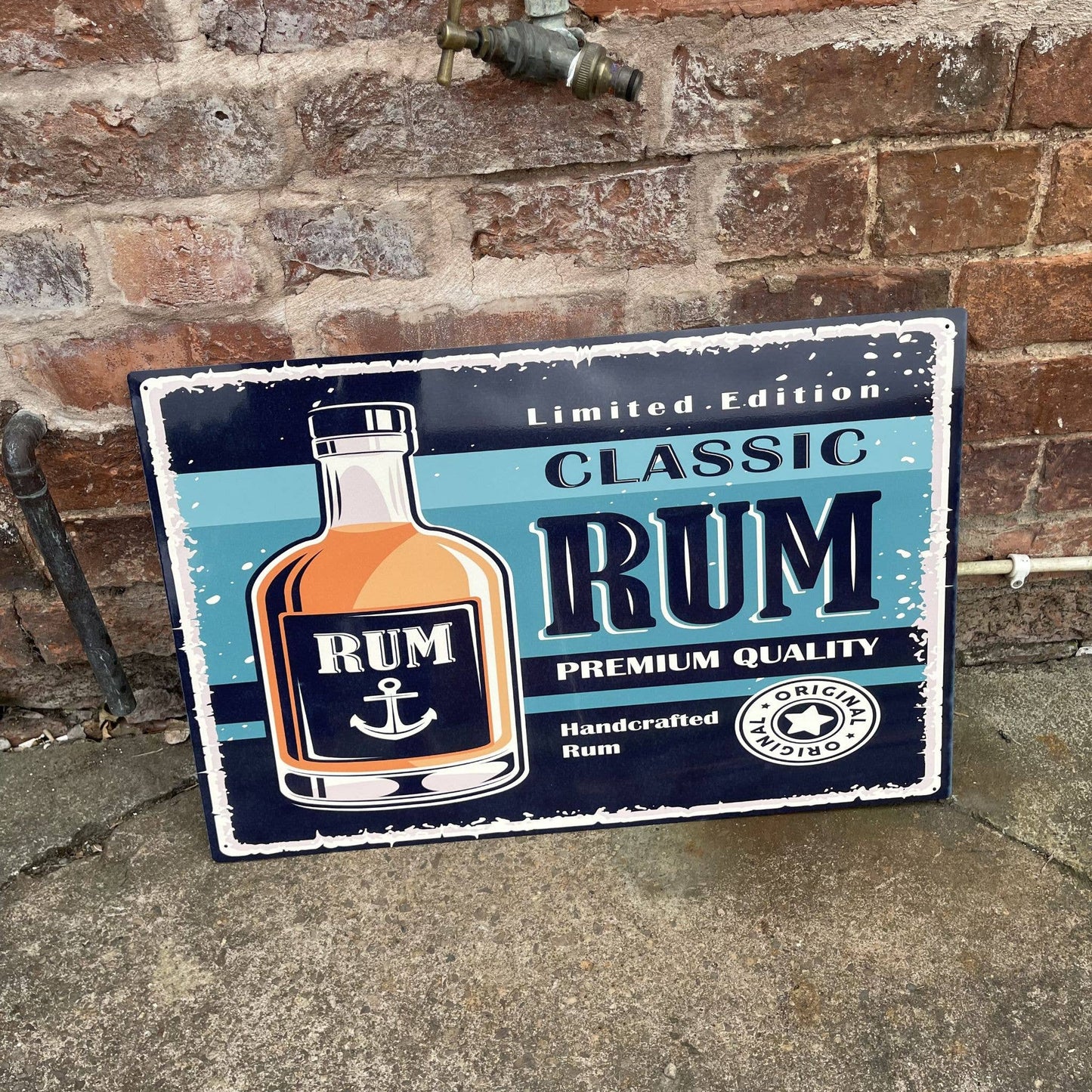 Classic Rum Bar Tin Sign | Metal Sign Plaque