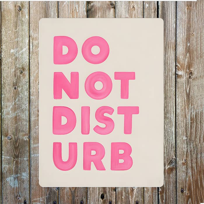 Do Not Disturb | Metal Sign Plaque